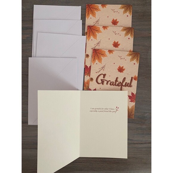 Thanksgiving Cards invitations with Envelopes 4 Designs with stickers new 48pcs - Picture 3 of 11